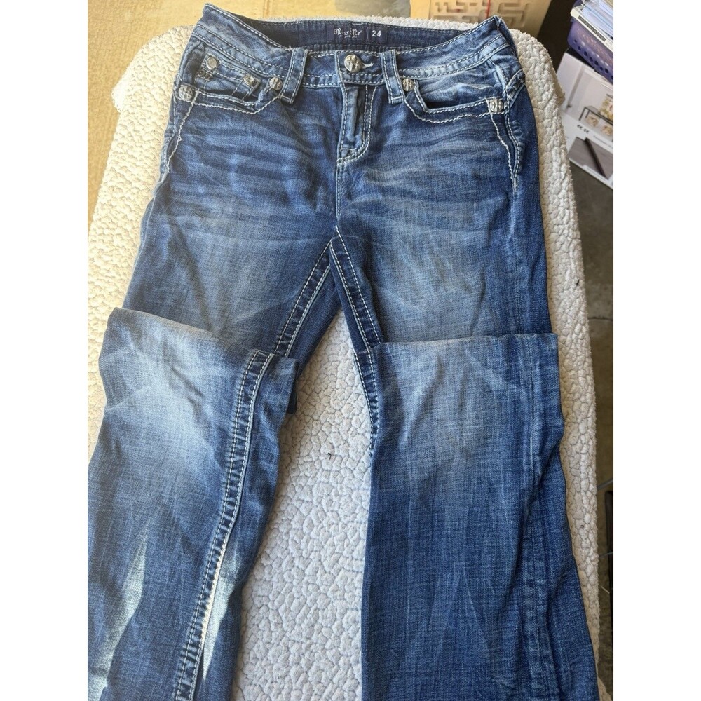 Miss Me Mid Rise Flare Jeans - Size 24-